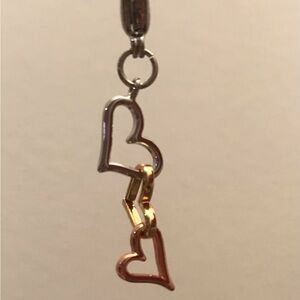 Origami Owl 3 heart dangle
